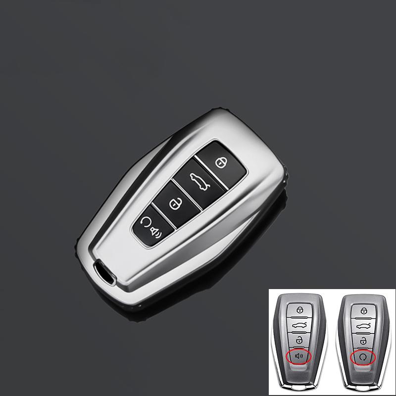 

Мягкий ТПУ Чехол для Ключа Автомобиля Защита Брелока для Geely Coolray X6 X7 EX7 2024 Geometry C Emgrand UV GT GC9 Starray Аксессуары Брелок серый