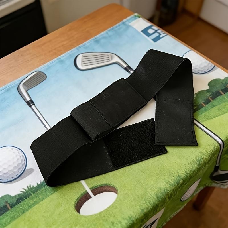 Golf Swing Training Arm Band Golf Hand Posture Corrector Adjustable Nylon Elastic Training Belt for Improving Distance Accuracy
