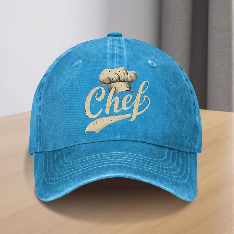 Cappello da Chef PC Compatibile per Cappello Morbido Tutte le Stagioni con Distintivo da Chef Ideale per Attività all'Aperto e Regali di Compleanno Durevole Ch