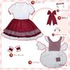 Plaid Maid Red and with Sexy and Cute Adult Dress with Socks [RPFLQ] Outfit, Black, Bow, Christmas, Cosplay, Halloween, Women's, Apron, Headband,