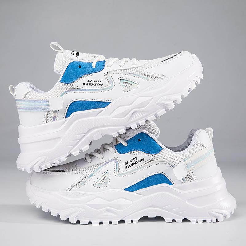 Spring and Autumn Casual Sports Daddy Shoes Low-top Single Shoes Flat-bottomed Muffin Thick-soled Lightweight Wear-resistant Non-slip