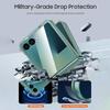 For Samsung Galaxy Z Flip 7 with Card Holder [RFID Blocking] & Hinge Protection & HD Screen Protector,Rugged Anti-Scratch Phone Case-Mint Green