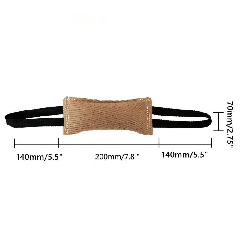 Dog Bite Tug Training Pillow Interactive Outdoor Toy Handles For All Dogs For Tug Of War Bite Work Training