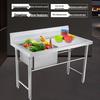 Zhishi Thickened 201 Stainless Steel Double Basin Sink