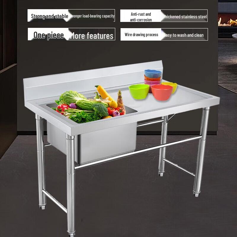Zhishi Thickened 201 Stainless Steel Double Basin Sink