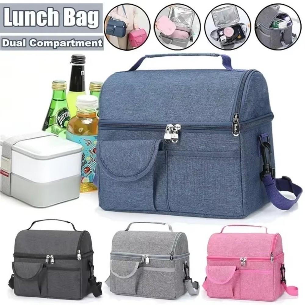 Thermal Insulated Food Storage Waterproof Cooler Pack Food Fresh Lunch Bag Outdoor Camping
