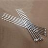 Stainless steel flat stick barbecue with steel needle barbecue string strip the skewers barbecue tool
