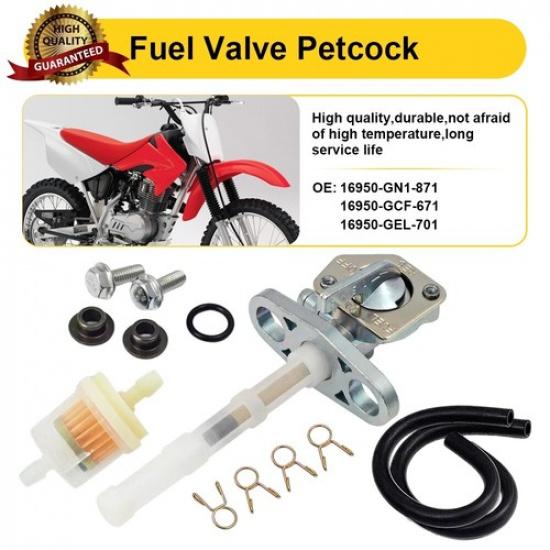Fuel Fuel Tank Petcock Switch For Valve 1985-2003 Honda XR100R XR70R XR80R XR50R