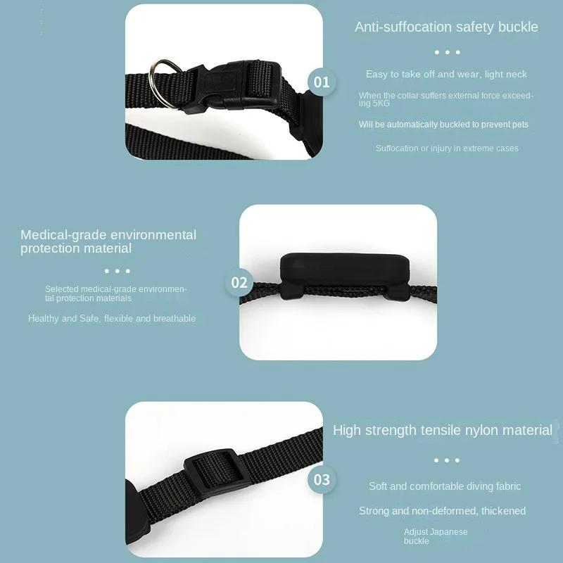 Neuer Haustier-GPS-Tracker-Halsband für Katzen Hunde iOS-kompatibel Finde mein Gerät Anti-Verlust Wasserdicht Echtzeit-Tracking Intelligenter Locator
