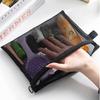 3 Size Nylon Mesh Clear Beauty Makeup Bag with Zipper Portable Travel Makeup Bag Toiletry Lipstick Make Up Brush Organizer Pouch
