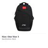 Li Ning Polyester Backpack Regular Men's Black ABSS339-1