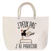 Sac De Plage Anse Corde Parkour J'peux Pas Humour Passion Cadeau Anniversaire Noël | Grand Sac De Transport &amp; Sport