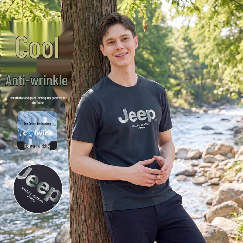 

JEEP Men s Casual Short Sleeve T-Shirt 3XL