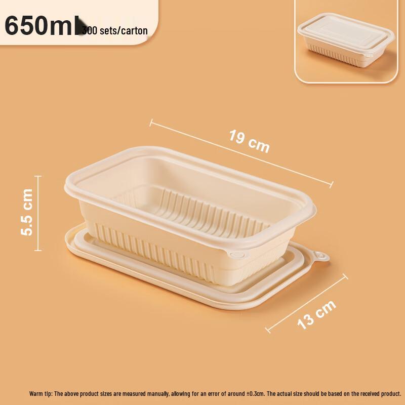Eco-Friendly Corn Starch Disposable Food Containers