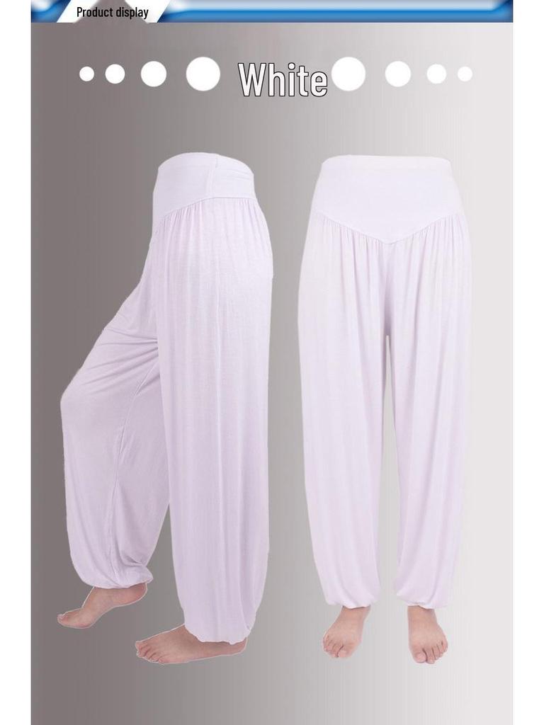Yi Wu Manchet Lantaarn Tai Chi en Yoga Broek - Grote Maat Modaal Kleding