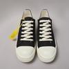 Zapatillas de lona de caña baja para hombre y mujer, clásicas, de calidad, negras, con cordones, de diseñador, de lujo, con suela gruesa, informales, planas.