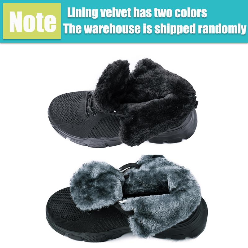 Winter Boots Men Warm Plush Work Shoes Steel Toe Safety Boots Puncture-Proof Indestructible Work Boots Men Women Safety Shoes