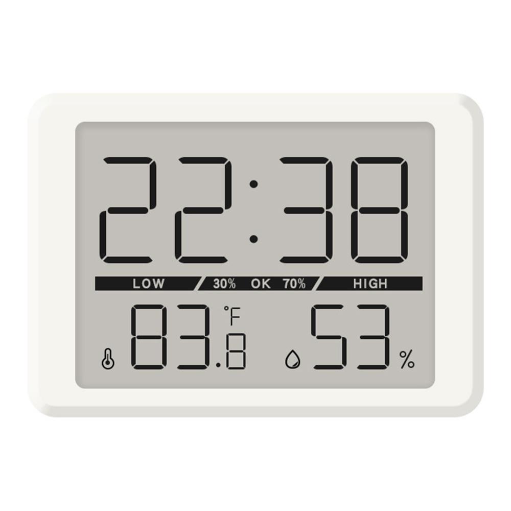 2308 Ultra Thin Magnetic LCD Digital Clock Bedside Temperature Humidity Display Alarm Clock