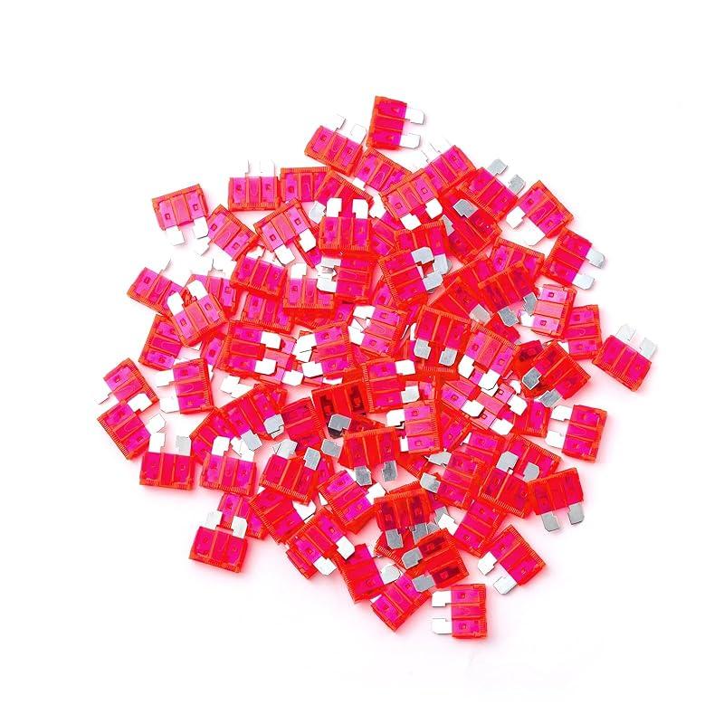 100Pcs 3 Amp Fuses HVAC ATC/ATO Stanbdard Fuse, 3A Car Fuse Blade for Automotive, Truck, Boat, Motorcycle