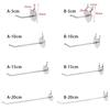 5Pcs Convenient Durable Hang Fits Panel Perforated Retail Shop Peg Goods Shelf Display Hooks Storage Racks
