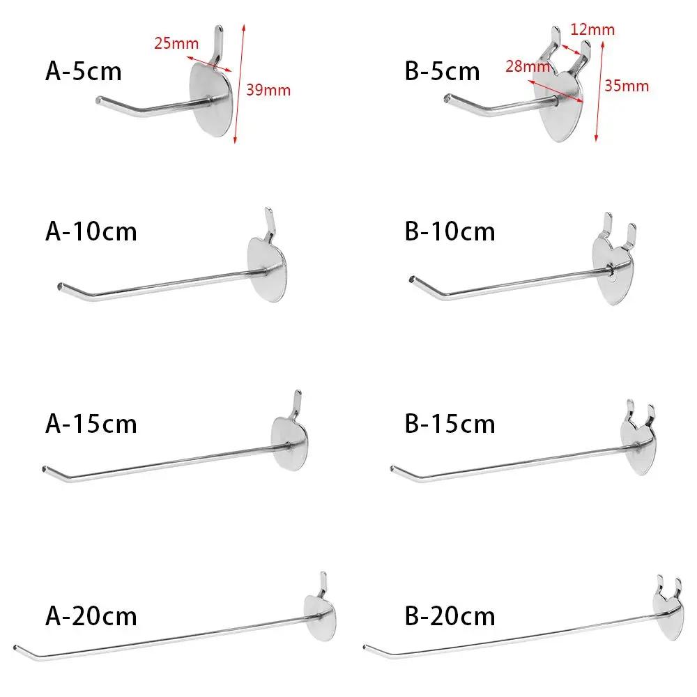 5Pcs Convenient Durable Hang Fits Panel Perforated Retail Shop Peg Goods Shelf Display Hooks Storage Racks