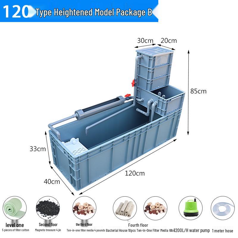 Enhanced Turtle Tank with Filter and Water Change System