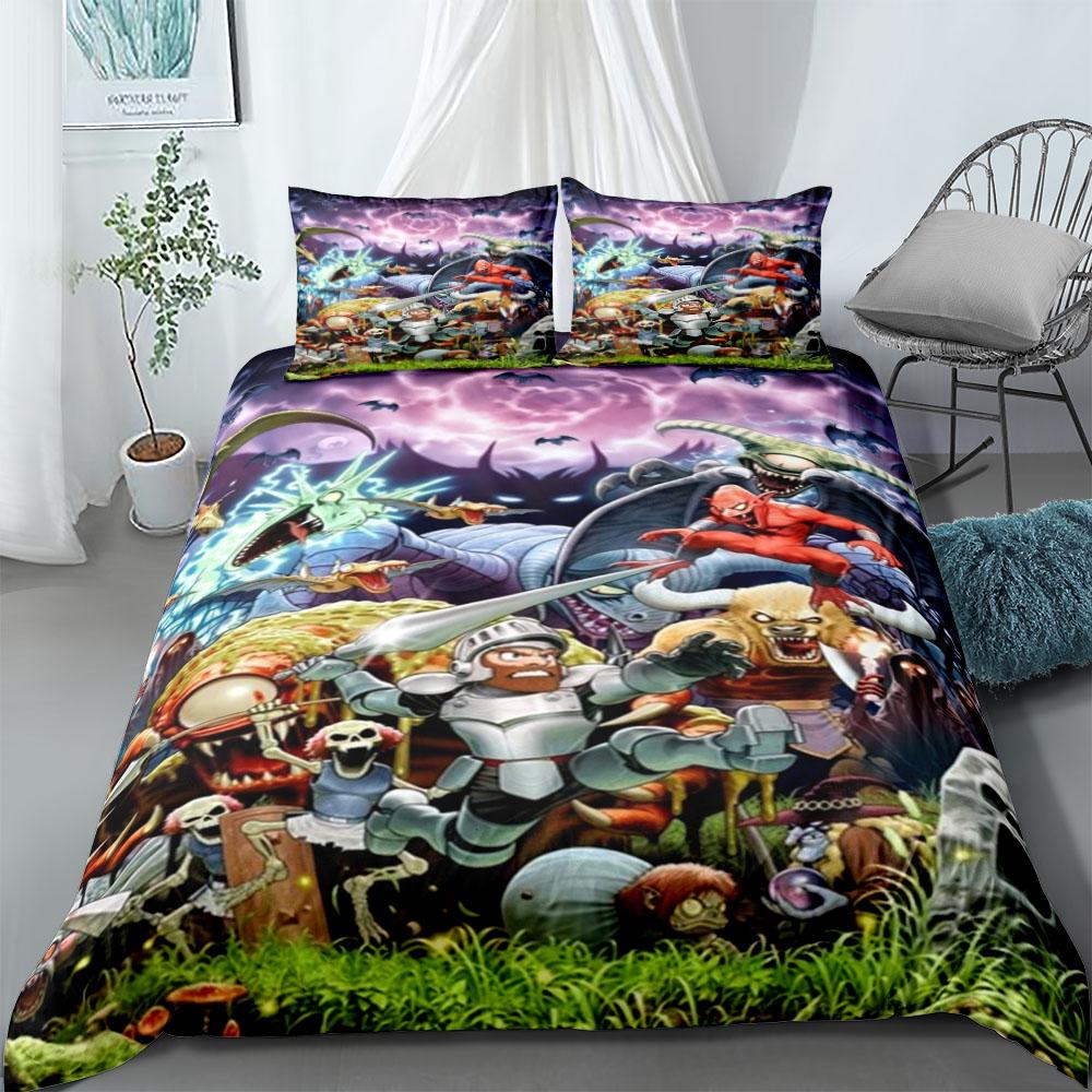 Ghouls and Goblin Duvet Cover Set EU Single Double King US Twin Full Queen Size  Bedclothes