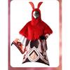 Genshin Impact Cosplay Water Fire Ice Thunder Attribute Abyss Mage Cosplay Costume Mask Headband Halloween Party Cape Outfits