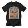 Classic Simple Cartoon Anime American Illustration Casual Tshirt Luxury Brand for Men and Women