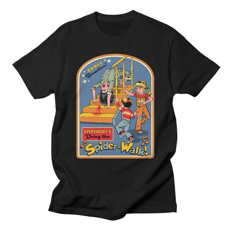 Classic Simple Cartoon Anime American Illustration Casual Tshirt Luxury Brand for Men and Women