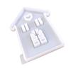 Hausform Kerzenhalter Form Haus Kerzenständer Formen für DIY Kerzenhalter Gips Ornament Weihnachtsgeschenk Heimdeko