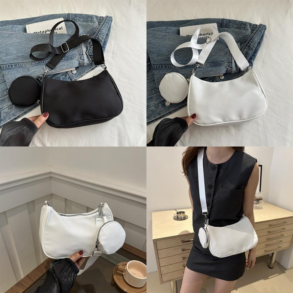 Unique Stylish Black And White Shoulder Bag For Women Perfect For Autumn Fashion