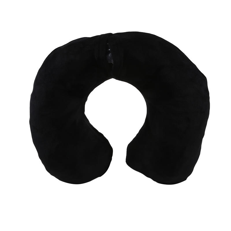 

U-образная дорожная подушка для самолета надувная подушка для шеи дорожные аксессуары удобные подушки для сна домашний текстиль чёрный