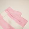 1 par de calcetines altos a rayas navideñas/rosa blanco