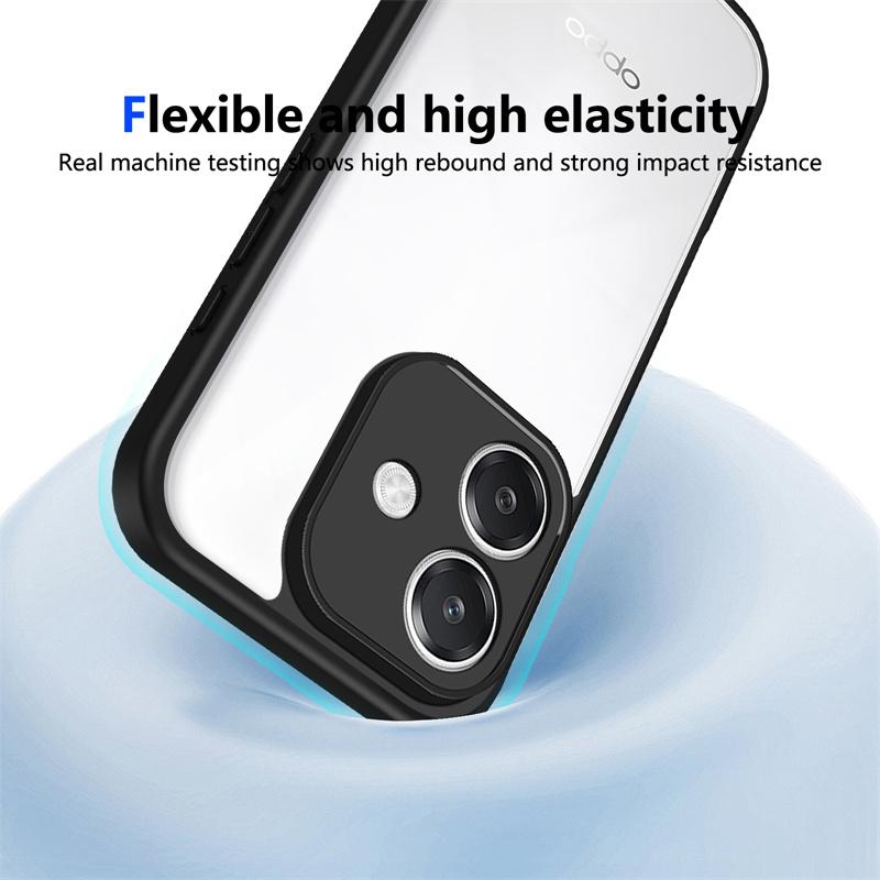 Oppo A3 5G CPH2683 CPH2693 Case Shockproof Silicone Bumper Clear Back Hard Cover Matte Phone Case for Oppo A3 OppoA3 4G CPH2669