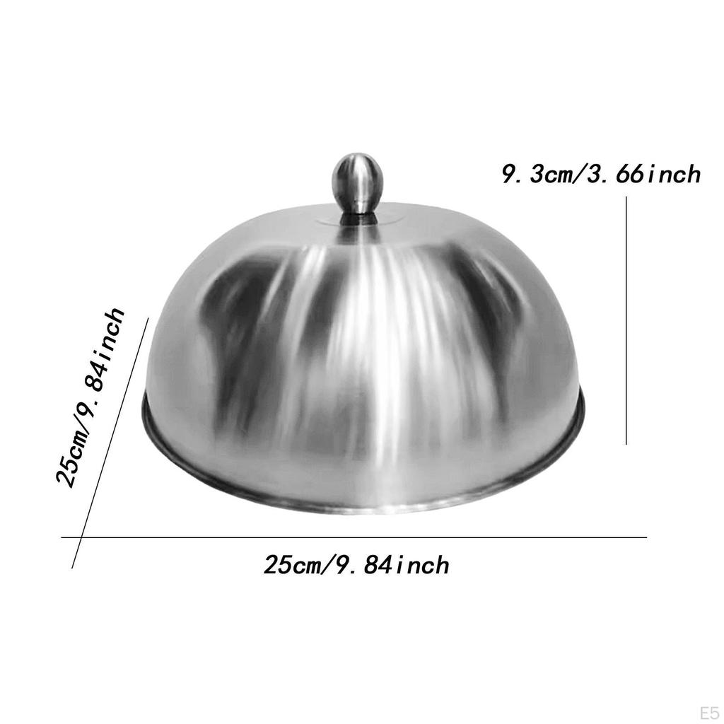Burger Cover Cheese Melting Dome Griddle Accessory Heavy Duty Stainless Steel Food for Outdoor
