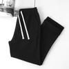 Heavyweight American-Style Grey-Green Straight-Leg Sweatpants for Women, 350G Twill Xinjiang Cotton, Casual Autumn Wear