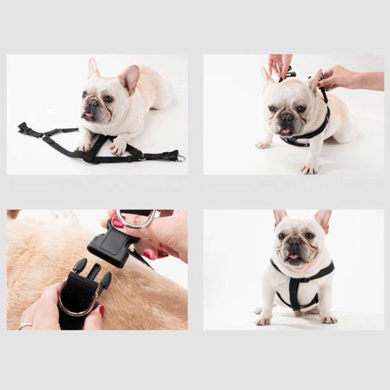 Dog Chest Strap Comfortable Portable Polyester 120cm Small Medium Pet Puppy Harness for Outdoor