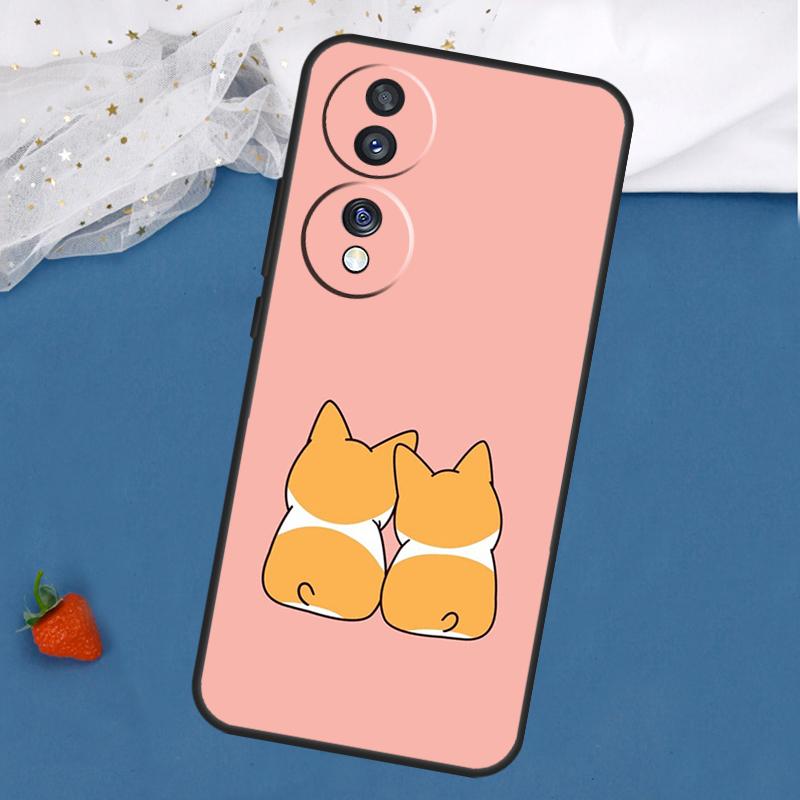 

Милый Мультяшный Корги Чехол Для Honor Magic 5 6 8 Pro 7 Lite 200 400 50 70 90 X8c X8b X9a X9b X9c X9d Win RT Чехол Honor 50 Lite