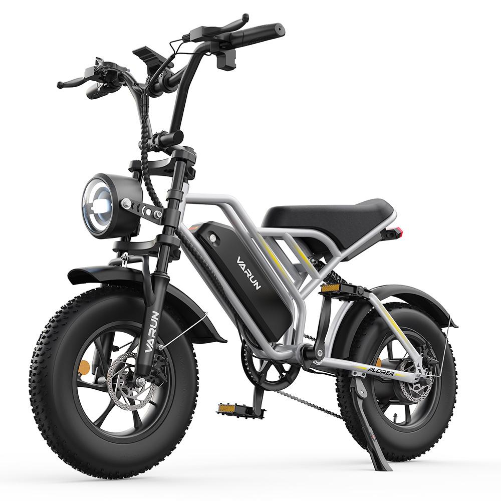Electric Bike VARUN Plorer 16" 250W Motor Adult Ebike Top Speed 40Km/h 48V 13AH Max Range 65Km Load 100Kg Black