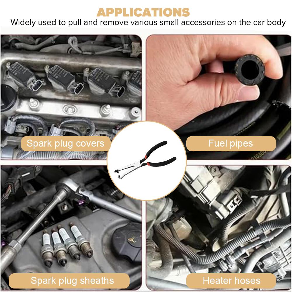 Car Electrical Disconnect Pliers Set Long Fuel Line Caliper Oil Hose Cooling Clip Auto Plug Connector Separate Wire Removal Tool