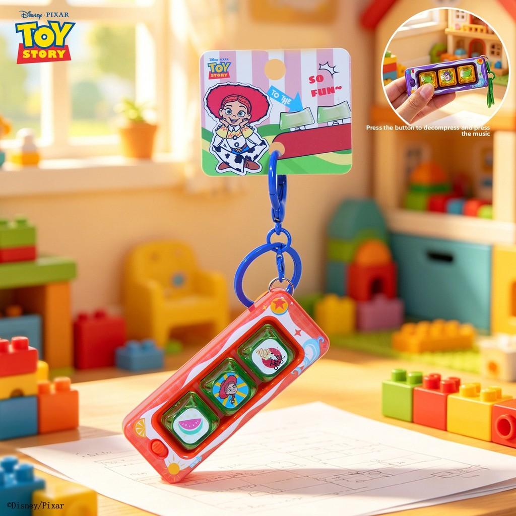 Toy Story Buzz Lightyear Woody Jessie Lotso Keychain With Creative Abs Keycaps And Pressable Buttons For Kids And Teens