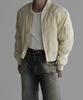 Bowlow Product Nylon Crop Ma-1 Jacket [Cream]