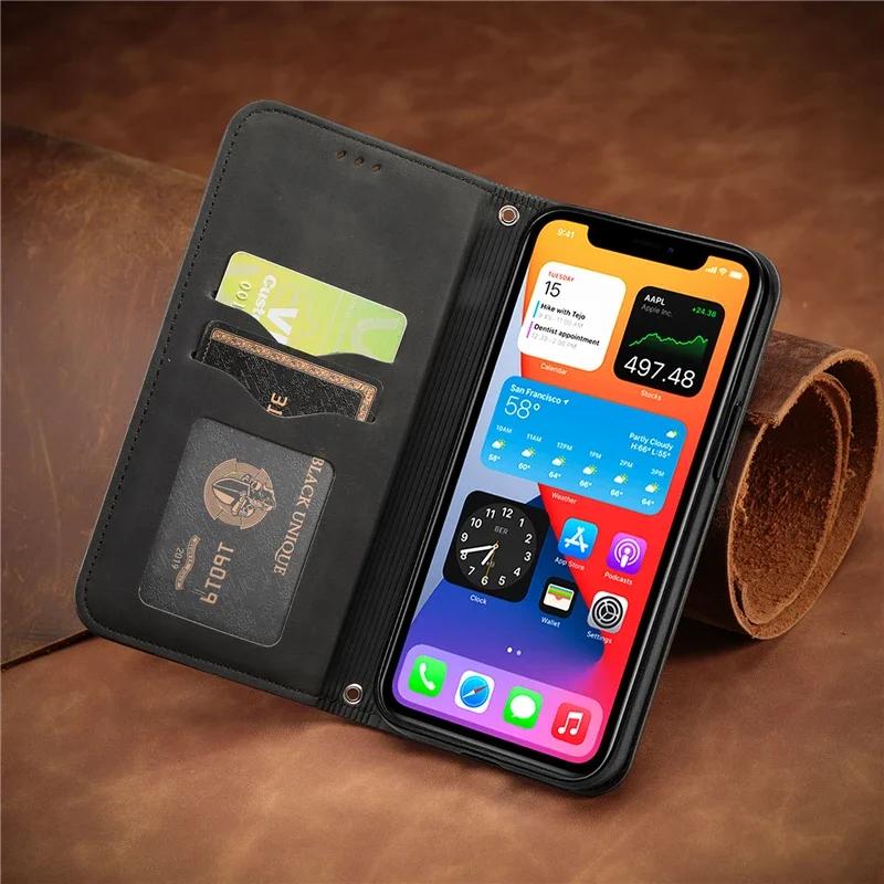 Leather Case For Xiaomi 13T 12X 11T 12T 13 12 Mi 11 Lite 5G NE 10T Poco F5 F3 F4 X3 X4 GT M4 M3 X5 Pro M5s C65 Flip Case Cover