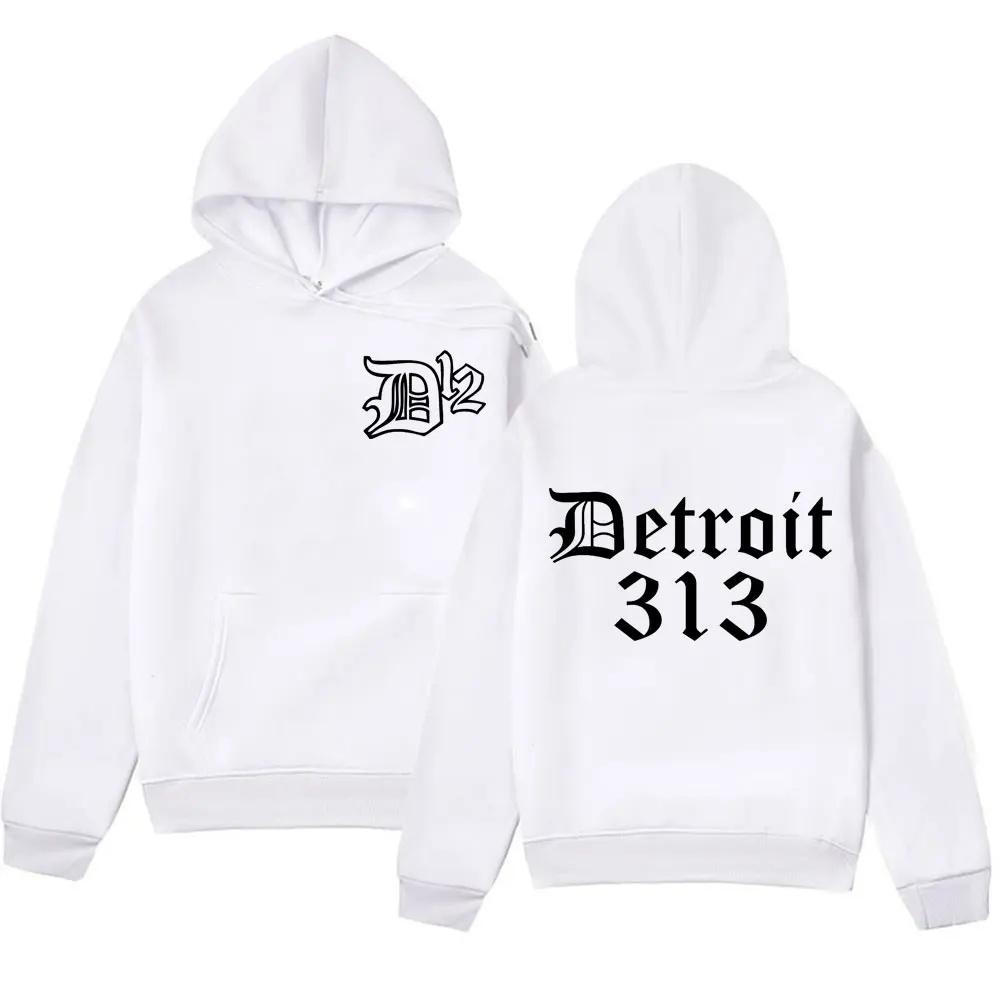 Famous band rapper Eminem Zipper hoodie trend print 313 men and women fashion hoodie sportswear streetwear