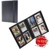 20Pcs 4 Pockets Card Pages 160 Capacity Cards Black Albums For  Ccg Mtg Magic Yugioh Board Games Cards Book Sleeve Holder