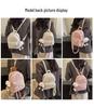 Adorable Mini Backpack for College Women's Spring Outings - Soft Girl Shoulder Bag