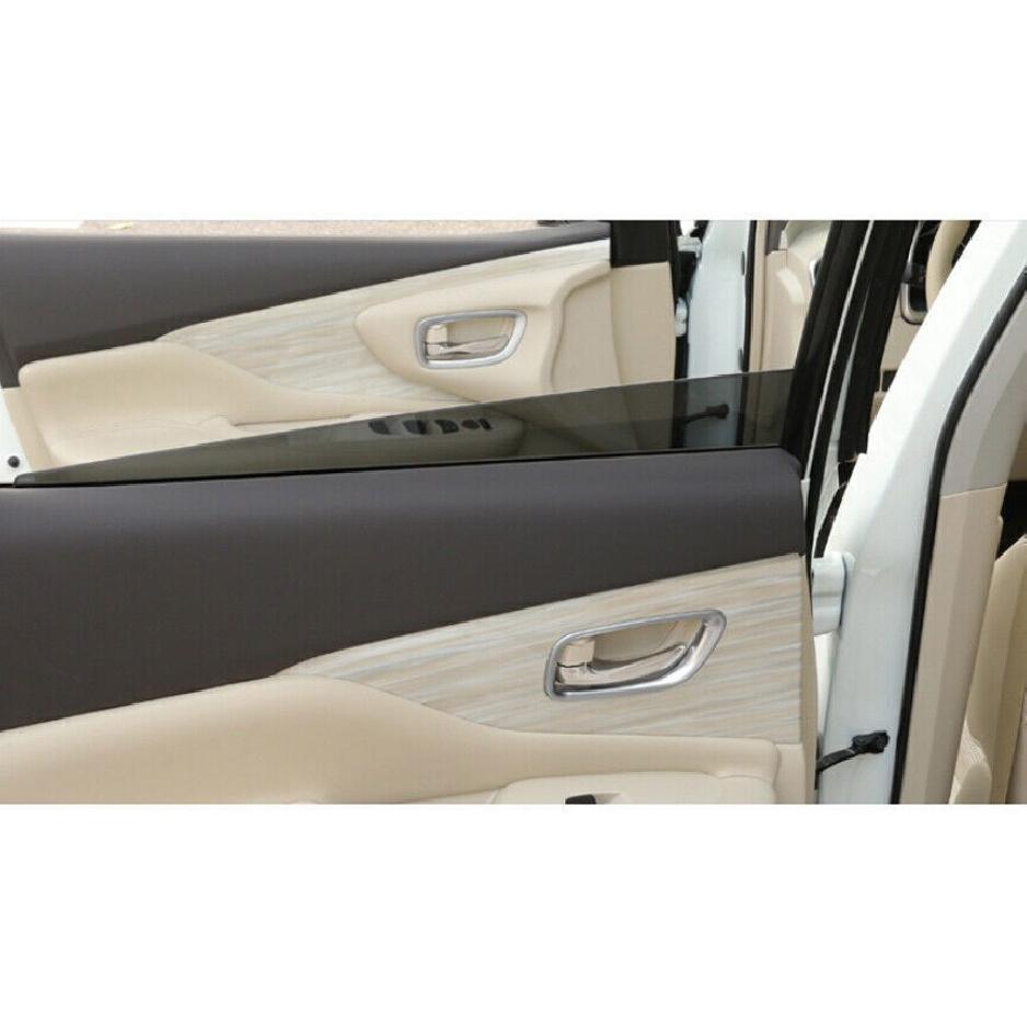For Nissan Murano 2015-2021 Silver Matte Inner Interior Door Handle Cover Trim