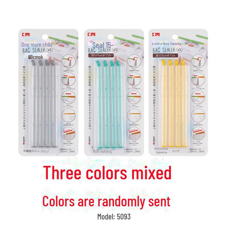 Japanese Tea Snack Moisture-Proof Plastic Bag Clip and Sealing Rod