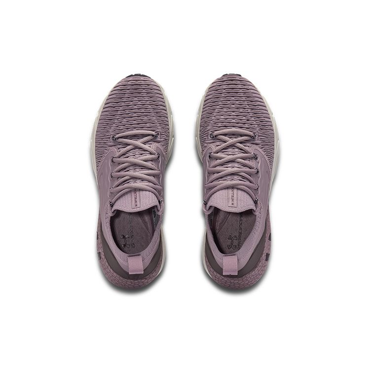 Under Armour Women's UA HOVR Phantom 2 IntelliKnit Running Shoes Mauve Pink Purple Grey 3024155-604